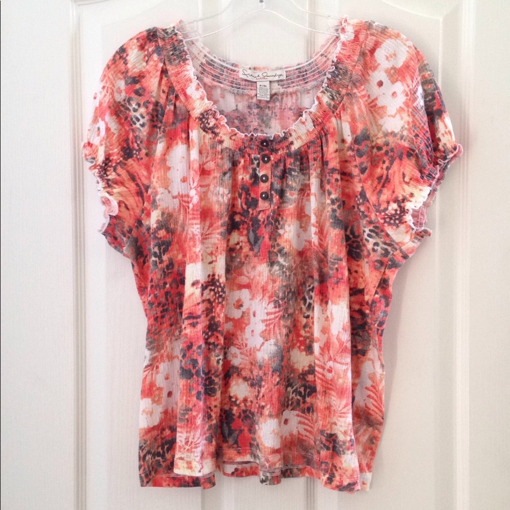 FINAL MARKDOWN Ladies' French Laundry Petite Crinkle Top xlp